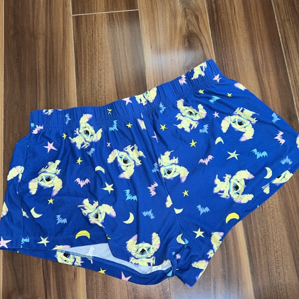 Medium Disney stitch Halloween mummy pajama shorts
